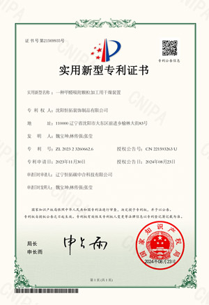 一種甲醛吸附顆粒加工用干燥裝置-實(shí)用新型專(zhuān)利證書(shū)